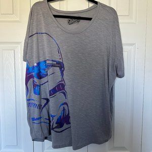 Women XXL Old Navy Collectabilitees Disney Star Wars Storm Trooper Galaxy Shirt